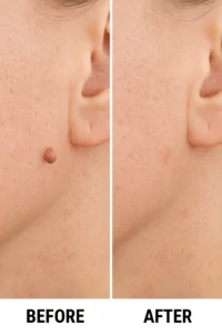 Skin tags removal Suffolk before and after