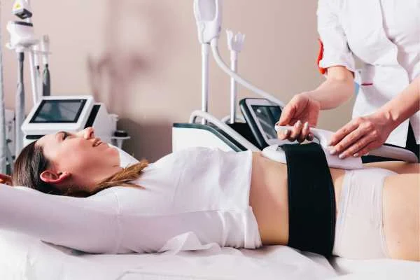 woman having body sculpting to help improve her body image and her mental health Suffolk