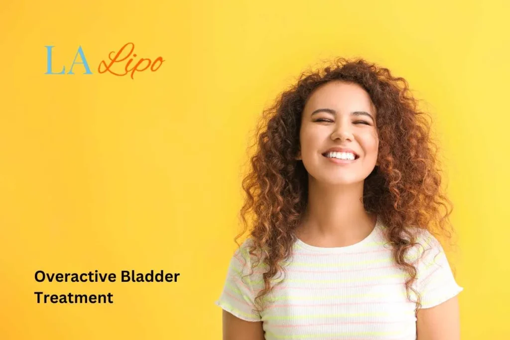 woman smiling about overactive bladder treatment Suffolk solutions