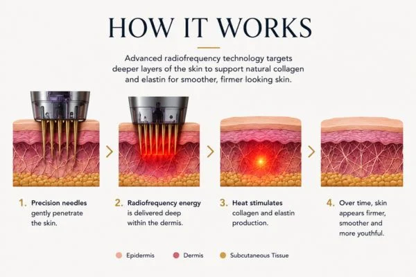Diagram of how Collagen Lift Therapy Suffolk works